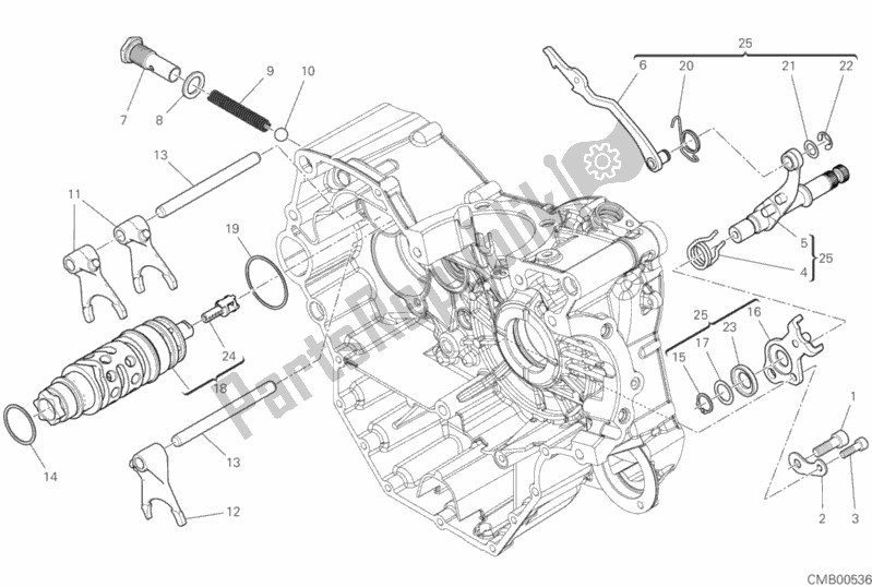 Wszystkie części do Mechanizm Zmiany Biegów Ducati Multistrada 950 S Thailand 2019